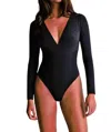 Aubade Les Open Back Bodysuit In Black In Black