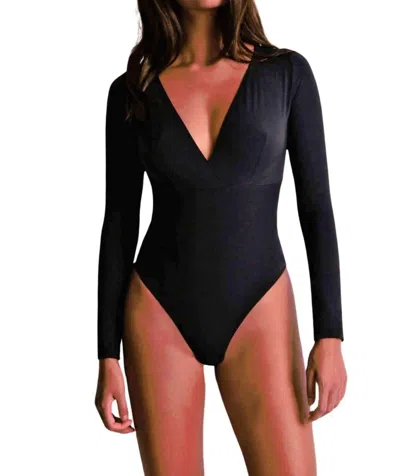 Aubade Les Open Back Bodysuit In Black