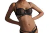 Aubade L‚äôindomptable Demi Bra In Black In Black