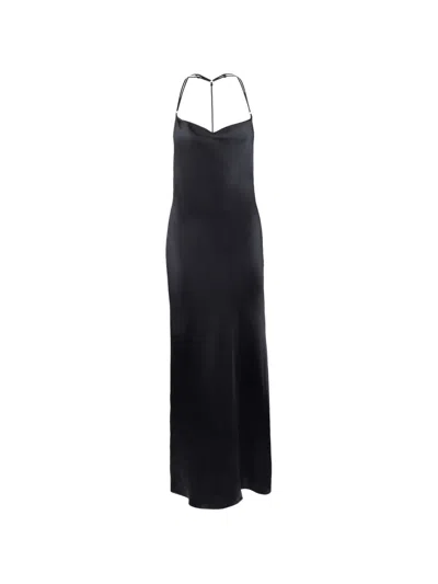 Aubade Midnight Storm Embroidered Silk Nightdress In Black