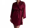 Aubade Midnight Whisper Kimono In Crimson Red