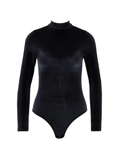 Aubade Open-back Bodysuit In Black