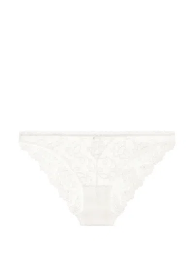Aubade Pour Toujours Embroidered Briefs In White