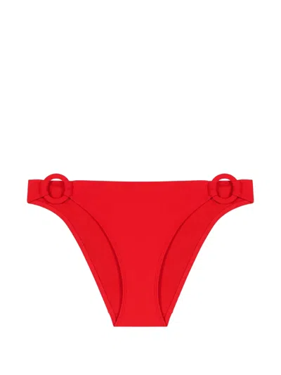 Aubade Ring-detail Bikini Bottoms In Red