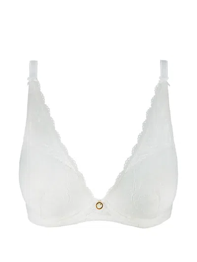 Aubade Rosessence Lace Plunge Bra In White