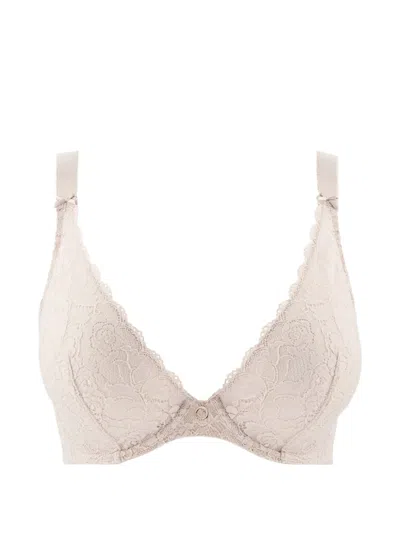 Aubade Rosessence Lace Triangle Bra In Neutral