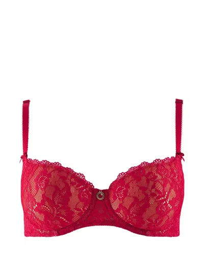 Aubade Rosessence Lace-embroidered Bra In Red