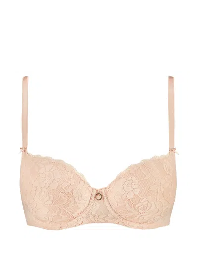 Aubade Rosessence Lace-embroidered Bra In Brown