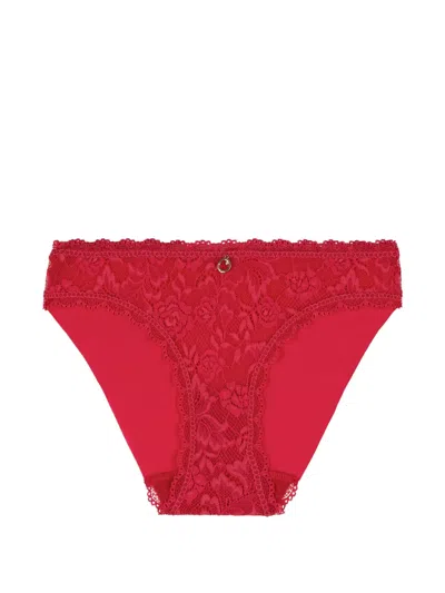 Aubade Rosessence Lace-trim Briefs In Red