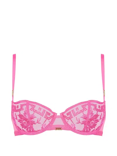 Aubade Rules Of Attraction Embroidered Bra In Pink