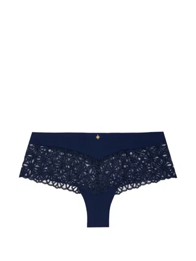 Aubade Secret Memories Embroidered Hipster Briefs In Black