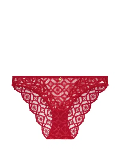 Aubade Sense Of Illusion Briefs In Red