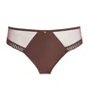 Aubade Sheer Emotion Brazilian Briefs In Brown
