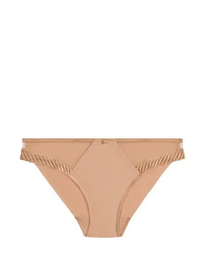 Aubade Sheer Emotion Briefs In Neutral
