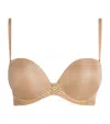 Aubade Sheer Emotion Plunge Bandeau Bra In Brown