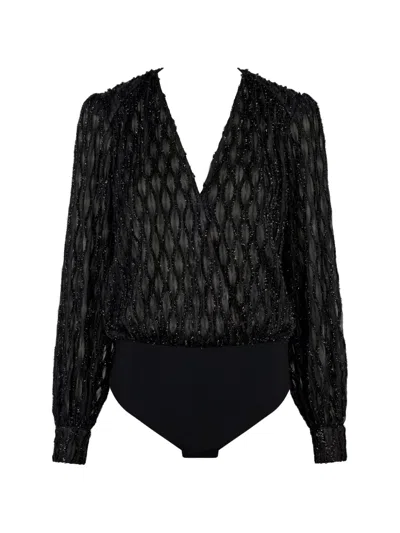 Aubade Sheer Long-sleeve Bodysuit In Multi