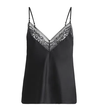 Aubade Silk-blend Midnight Whisper Camisole In Black
