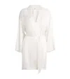 Aubade Silk-blend Midnight Whisper Robe In White