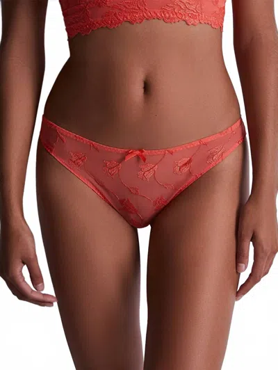 Aubade Soft Essence Brazilian Brief In Medium Sunrise In Red