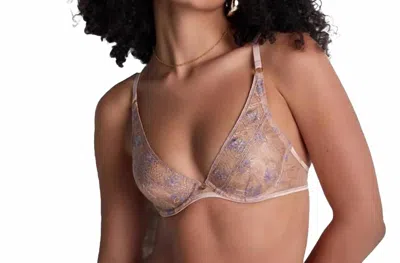 Aubade Sound Of Heart Underwired Triangle Bra In Lavender Aura In Multi