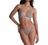 Aubade Stardust Dream Bralette Triangle In Cosmos Silver In Multi