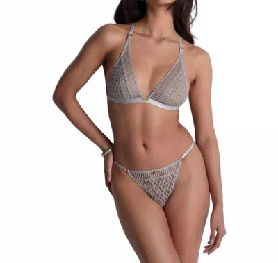 Aubade Stardust Dream Bralette Triangle In Cosmos Silver In Multi