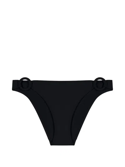 Aubade Summer Essence Ring-detail Bikini Bottoms In Black