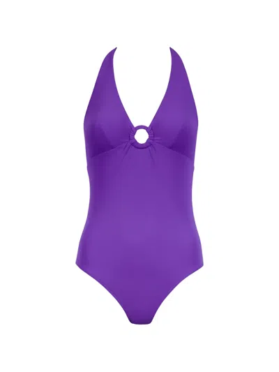 Aubade Summer Essence Ring-detail Swimsuit In Purple