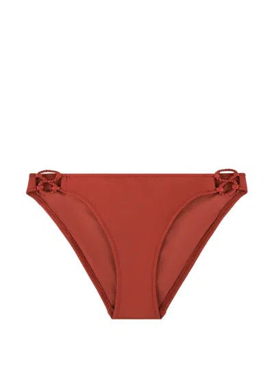 Aubade Summer Journey Braided Bikini Briefs In Brown