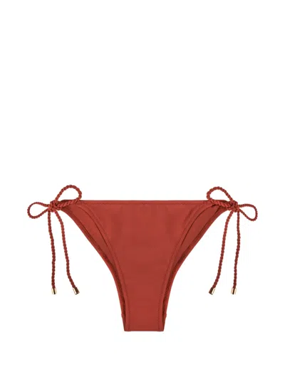 Aubade Summer Journey Side-tie Bikini Bottoms In Brown
