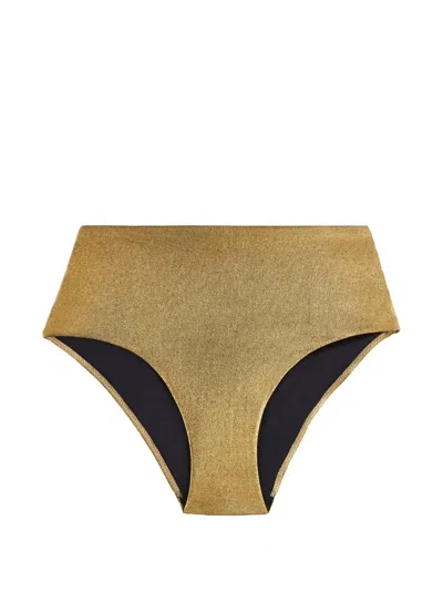 Aubade Sunlight Glow High-waist Bikini Briefs In Gold