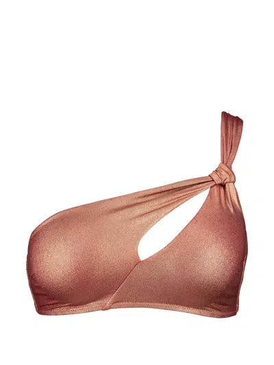 Aubade Sunlight Glow One-shoulder Bikini Top In Pink