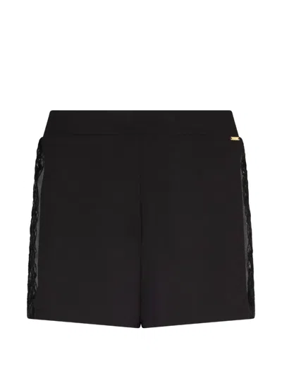 Aubade Sweet Obsession Lace-panel Shorts In Black