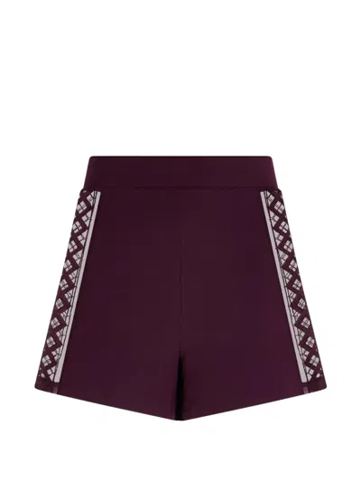 Aubade Sweet Obsession Lace-panel Shorts In Purple