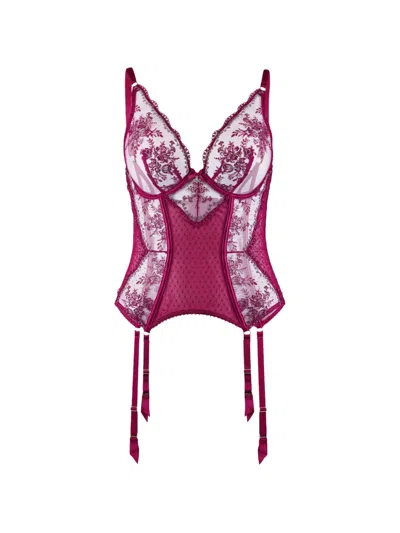 Aubade Trésor Infini Embroidered Camisole In Pink