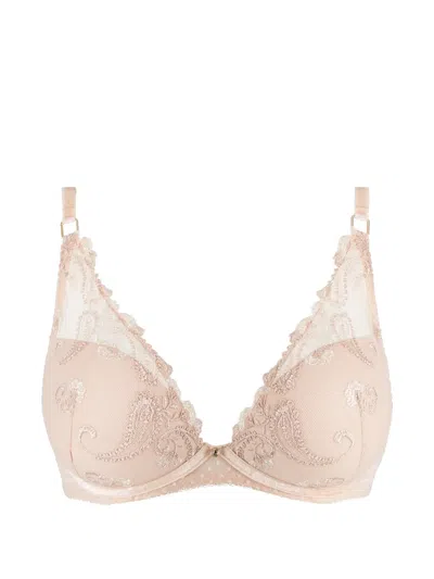 Aubade Velvet Memories Push-up Bra In Neutral