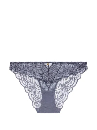 Aubade Vibes Embroidered Briefs In Blue