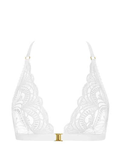 Aubade Vibes Embroidered Triangle Bra In White