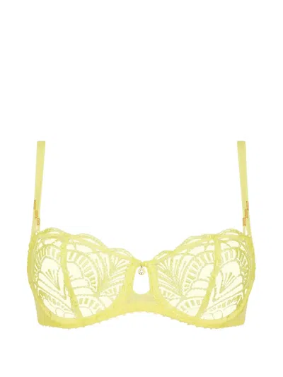 Aubade Vibes Embroidered Underwired Bra In Yellow