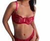 Aubade Vibes Half Cup Balconette Bra In Love Potion Red In Red