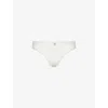 Aubade Womens Opale Rosessence Mid-rise Stretch-lace Tanga Briefs In Opale