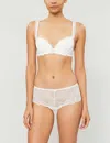 Aubade Danse Des Sens Moulded Stretch-lace And Mesh Bra In Opale