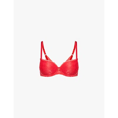 Aubade Womens Gala Rosessence Comfort Half-cup Stretch-lace Bra