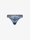 AUBADE EMBROIDERED MID-RISE STRETCH-LACE BRIEFS