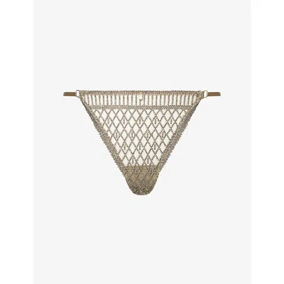 Aubade Womens  Stardust Dream Tanga Briefs In Green