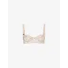 Aubade Womens Sahara Magnetic Spell Half-cup Underwired Lace Bra In Neutral