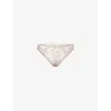Aubade Womens Sahara Magnetic Spell Sheer Lace Briefs Xs In Neutral