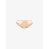 Aubade Womens  Sheer Emotion Embroidered Stretch-woven Briefs In Sand
