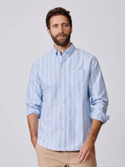 Aubin Aldridge Oxford Button Down Shirt In Blue