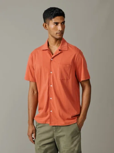 Aubin Aldwin Jersey Shirt In Orange